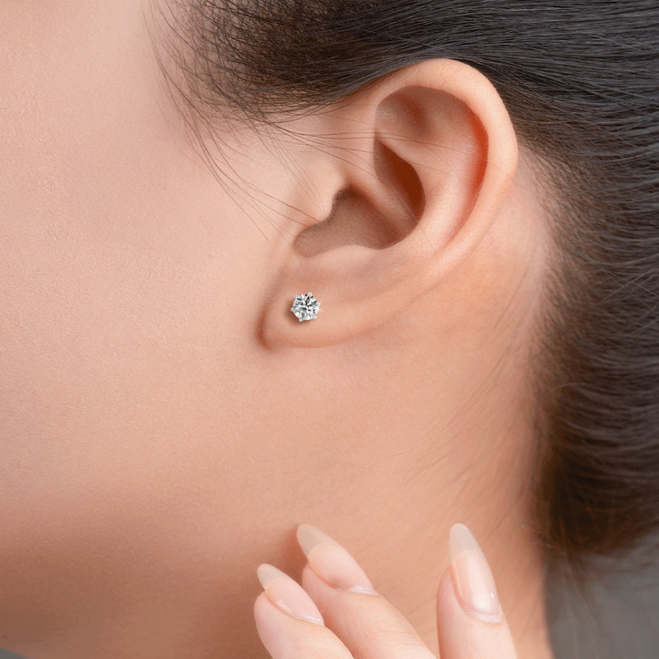 [CHAT TRƯỚC KHI ĐẶT] Bông Tai Tierra Stud BBT1104, Vàng 14K, Đính Đá CZ, Thiết Kế Nhẹ Nhàng Đơn Giản