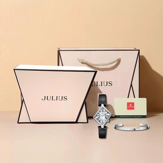 Combo Đồng hồ nữ Julius JA-1527B +  Vòng đeo tay Julius JSB078SL