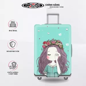 Túi bọc vali - áo bọc vali cao cấp khoá kép vải thun dày chống nước co giãn 4 chiều 3 size chọn (siêu hót)