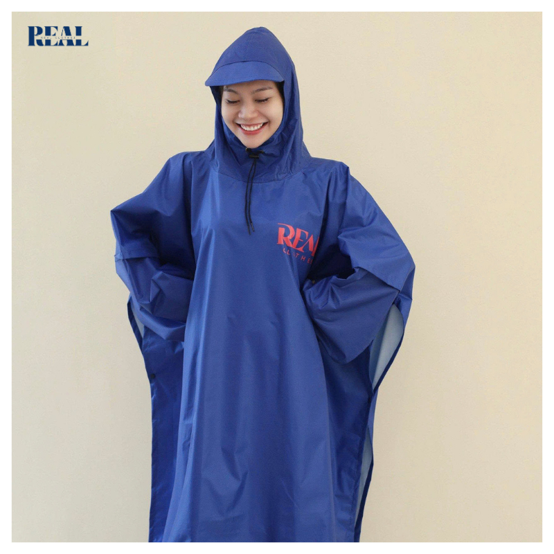 Áo mưa Real Clothes (tổng hợp màu), áo mưa cánh dơi, vải dù cao cấp