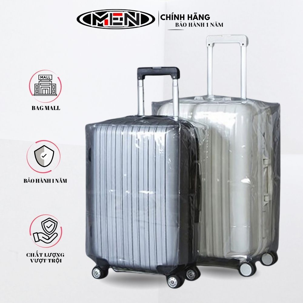 Trùm bọc vali trong suốt 20-22-24-26-28-30 inch không viền M.E.N , nhiều size {HÀNG MỚI VỀ}