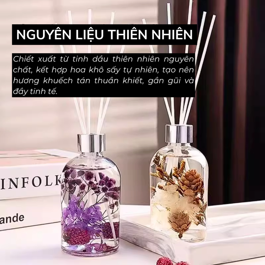 Tinh Dầu Khuếch Tán VaromaS Thơm Phòng Thiên Nhiên Tán Hương KT12 220ml – KT15 500ml