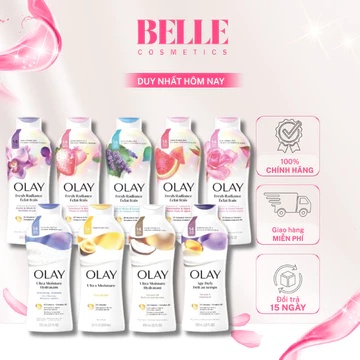 [ Sữa tắm Olay Nhập Khẩu Mỹ] Sữa tắm Olay dưỡng trắng cấp ẩm cho làn da nhiều mùi hương 650ml