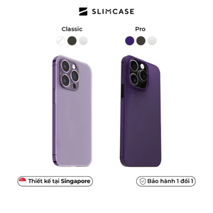 Ốp lưng PRO iPhone 14 Pro Max/14 Pro/14 Plus/14 SLIMCASE CLASSIC - Siêu mỏng, chống bám bẩn, chống trượt
