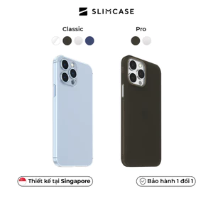 Ốp lưng PRO iPhone 13 Pro Max / 13 Pro & 12 Mini SLIMCASE CLASSIC 1 - Siêu mỏng, Không ố vàng, chống trượt