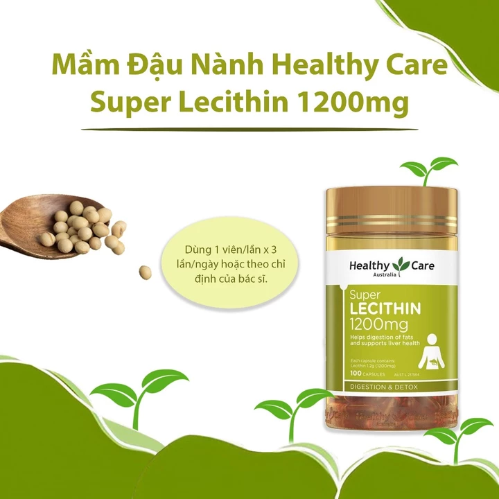 Healthy Care Australian Heart health Super Lecithin 1200mg – 6