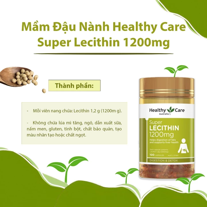 Healthy Care Australian Heart health Super Lecithin 1200mg – 5