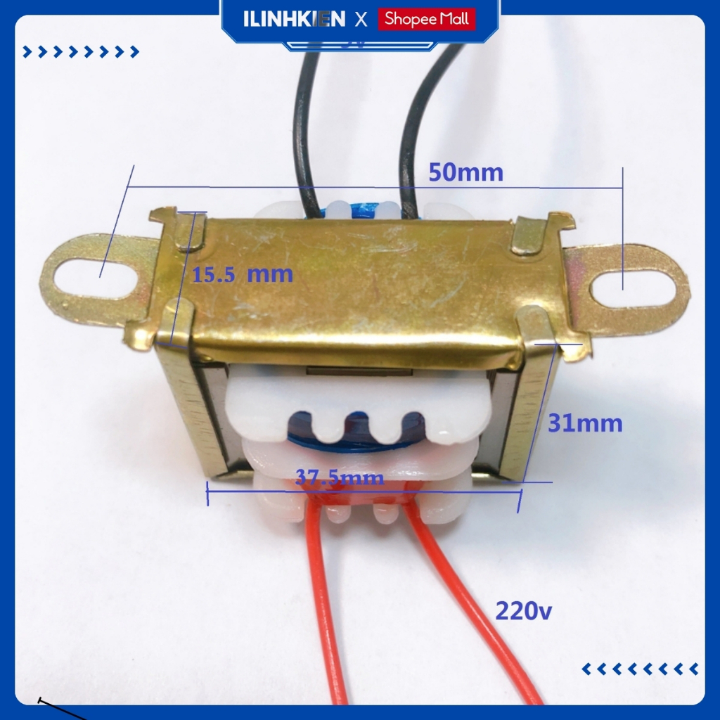 Biến áp nguồn 9V 12V 150mA dùng cho máy xay đậu nành, nồi cơm điện
