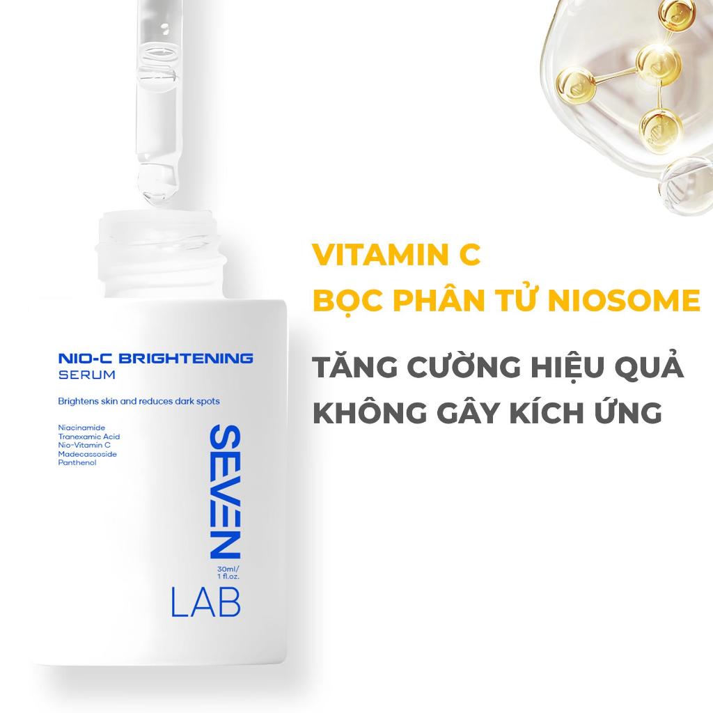 Combo serum dưỡng trắng da và kem chống nắng kiềm dầu phổ rộng SEVENLAB giúp mờ thâm bảo vệ da khỏi tia UVA UVB