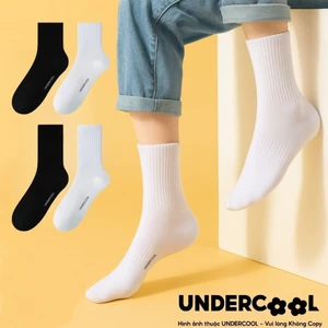 COMBO 10 Đôi Tất vớ nữ unisex UNDERCOOL kiểu Hàn Quốc co giãn bốn chiều , phong cách đơn giản , chống hôi chân CB-TC96