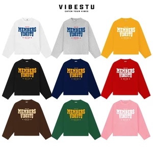 Áo Thun Tay Dài Boxy VIBESTU '' Longsleev Member Only '' Form Unisex 250Gsm Cotton
