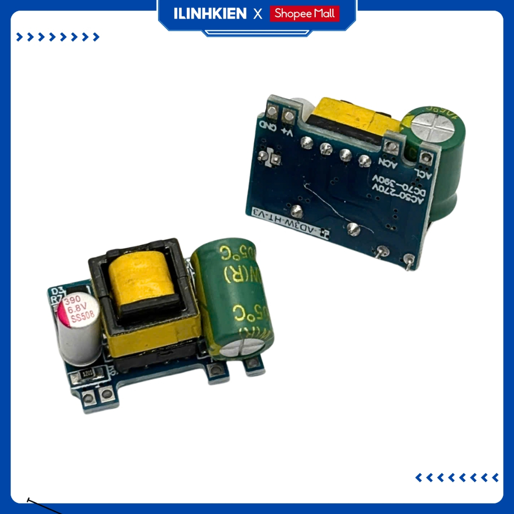 Mạch nguồn xung mini 5V 700mA  12V 400mA chính hãng Ilinhkien