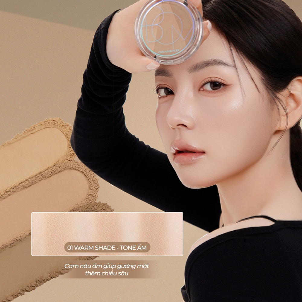 Tạo khối 3 màu BOM Contour Flex Shading 10g - WARM SHADE & COOL SHADE