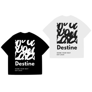 Áo Thun Local Brand DESTIN "EST" Áo Thun Boxy Form Rộng Unisex 250Gsm Cotton