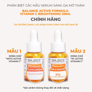 Serum Sáng Da, Mờ Thâm Balance Active Formula Vitamin C 3% Brightening 30ml