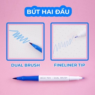 Bút Brush Classmate Decor Pen Trang Trí Tiêu Đề, Bút Viết Calligraphy Chuyên Dụng 10/20/30 Màu MK0001/2/3 Tô Màu, Vẽ