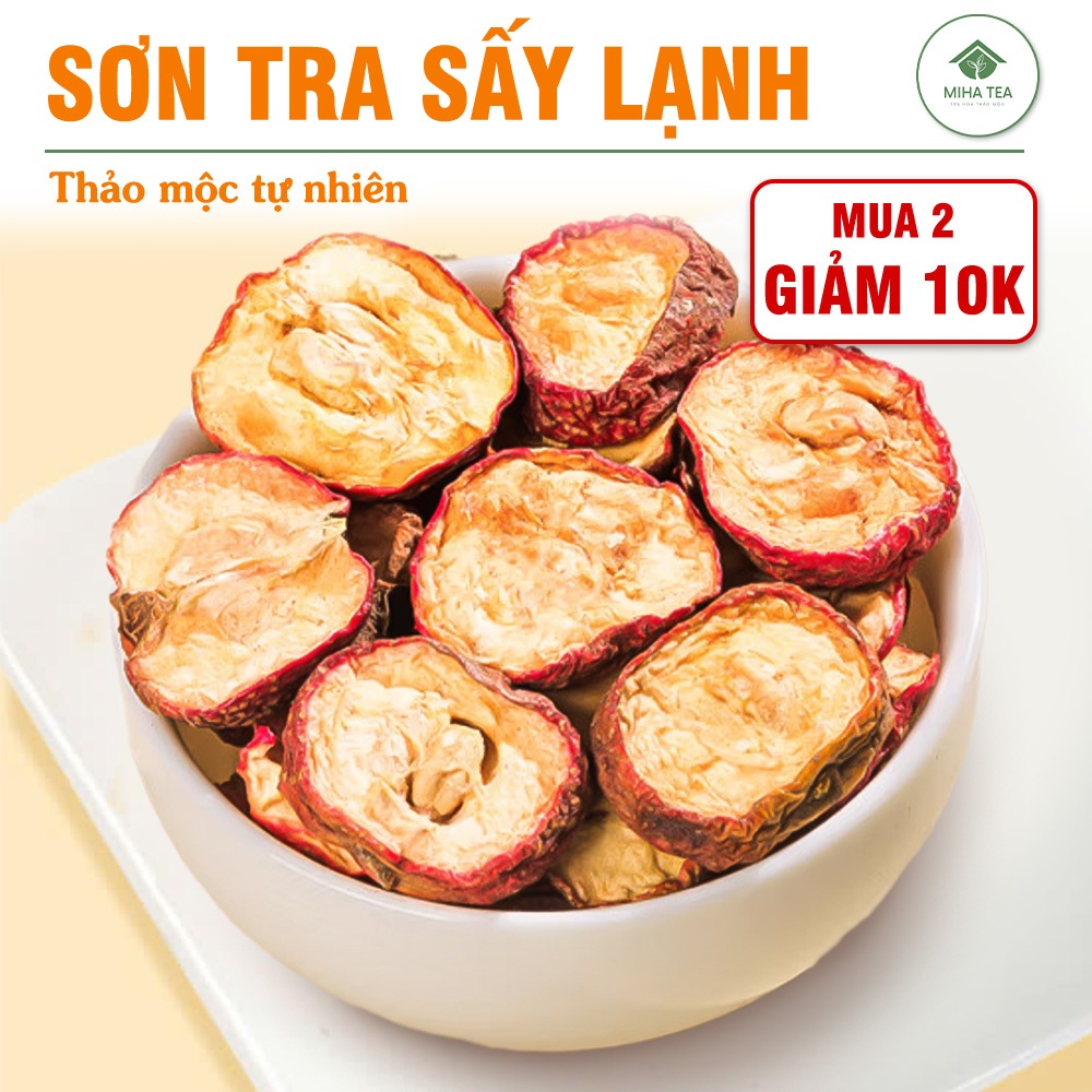 Sơn tra sấy lạnh 100g, táo mèo khô hỗ trợ giảm cân, thanh lọc cơ thể - Miha Tea