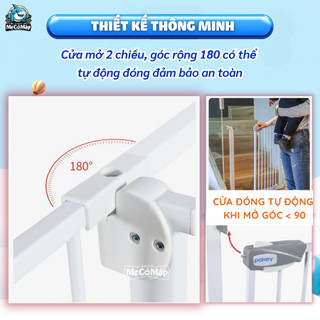 Thanh Chắn Cửa, Thanh Chắn Cầu Thang Pakey loại to dày nặng, cao 79cm bảo vệ bé an toàn