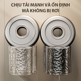 ZiinLife Kệ Để Bàn Chải Đánh Răng Dán Tường Không Cần Khoan, Chất Liệu Acrylic Trong Suốt