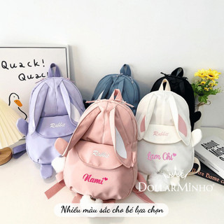 (Thêu Tên) Balo cho bé từ 0 đến 5 tuổi học mầm non, đựng sách vở quần áo cho bé, thiết kế dễ thương