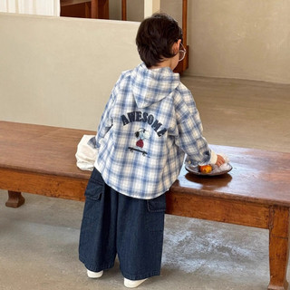 Quần jean ỐNG SUÔNG cho bé Batala kids, QUẦN JEAN GIẤY TÚI HỘP XANH ĐẬM phong cách cá tính.