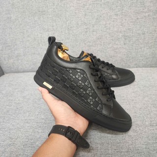 [ NEAN SHOES ] Giày Sneaker Cổ Lửng Da Bò Thật NEAN SHOES Đế Cao Su Chống Trượt Tăng Chiều Cao Nam