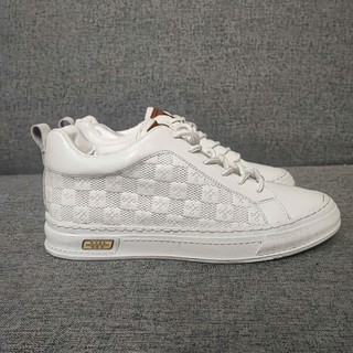 [ NEAN SHOES ] Giày Sneaker Nam Cổ Lửng NEAN Shoes Cao Cấp Đế Cao Su Đúc 5cm Màu Kem Trắng Đen