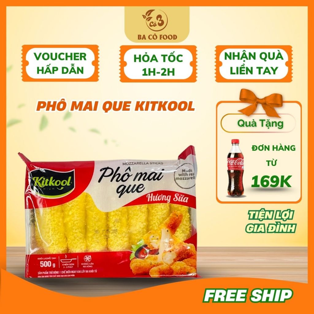 [Siêu Tốc HCM] Phô Mai Que Mozzarella KitKool Hương Sữa 500G- Ăn Vặt ...