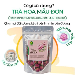 Trà Hoa Mẫu Đơn Sunbeleaf - Hỗ Trợ Sức Khỏe Sinh Sản, Rối Loạn Kinh Nguyệt - Túi Zip 100g