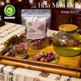 Trà Hoa Mẫu Đơn Sunbeleaf - Hỗ Trợ Sức Khỏe Sinh Sản, Rối Loạn Kinh Nguyệt - Túi Zip 100g