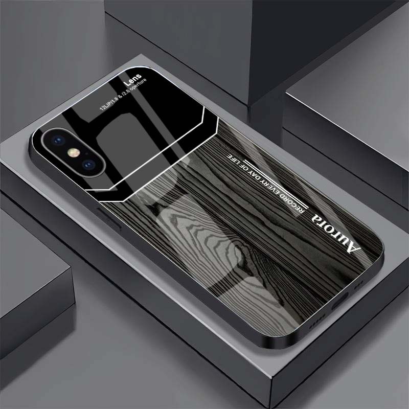 Ốp Lưng cho IPHONE X/ XS/ XS MAX – Rồng vân gỗ may mắn – Cao cấp, chống trầy, thời trang