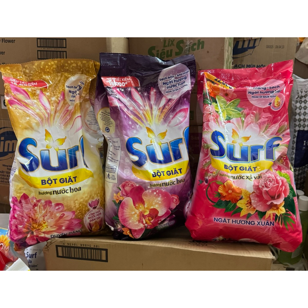 Bột Giặt Surf Hương Nước Xả Vải 5,5kg/Hương Nước Hoa 5,3kg - BGSUR