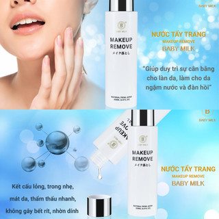 [Hot] Nước Tẩy Trang Cho Da Nhạy Cảm Make Up Remove Baby Milk - Hàng Hiệu Cao Thiên Nhi