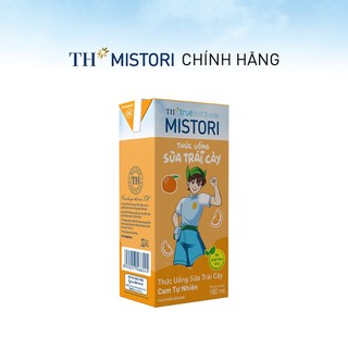 Thùng 48 hộp thức uống Sữa trái cây Cam tự nhiên TH true JUICE milk MISTORI 180ml (180ml x 48)
