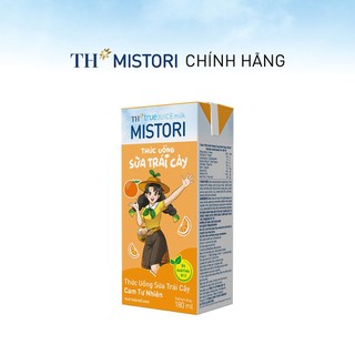 Thùng 48 hộp thức uống Sữa trái cây Cam tự nhiên TH true JUICE milk MISTORI 180ml (180ml x 48)