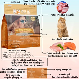 Thức Ăn Hạt Cho Mèo 6kg Mix 8 Topping Sữa Dê Vị Thịt Cá Phù Hợp Mèo Trưởng Thành - MOLIK