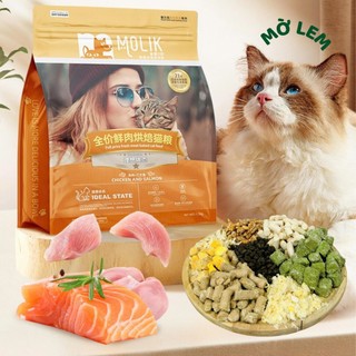 Thức Ăn Hạt Cho Mèo 6kg Mix 8 Topping Sữa Dê Vị Thịt Cá Phù Hợp Mèo Trưởng Thành - MOLIK