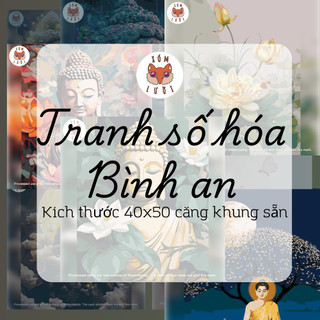 Tranh Tô Màu Số Hóa hình Đức Phật cầu Bình An 40x50 – Căng Khung Sẵn - Hàng sẵn kho giao nhanh