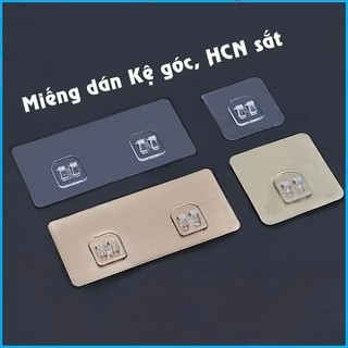 Miếng dán tường thay thế cho kệ nhà tắm, kệ góc, móc dán chịu lực tiện ích không cần khoan đục.