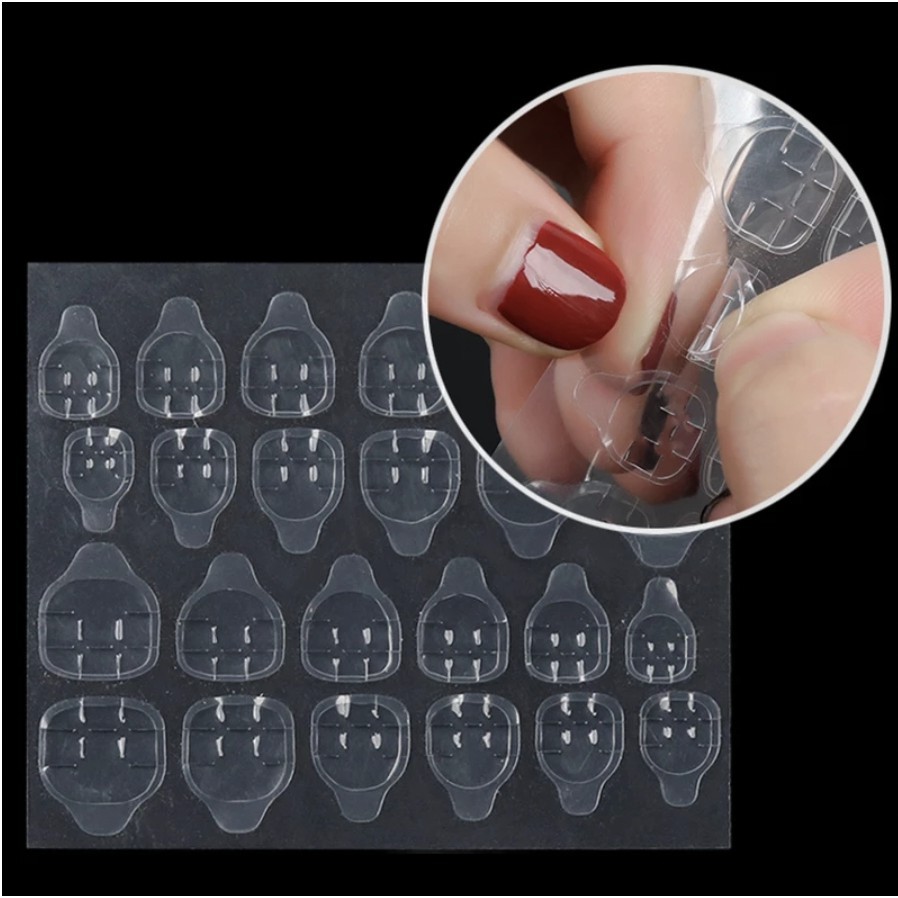 Combo 10/50 Miếng Dán Móng Bộ 24 Miếng Keo Dán Móng Hai Mặt