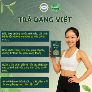 Trà Dáng việt trà thảo mộc thanh lọc cơ thể, giúp tiêu hoá khoẻ giữ dáng tự nhiên 35 túi lọc