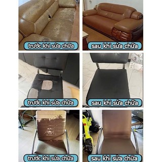 Miếng dán vải da PU tự dính sửa ghế sofa chữa đồ nội thất da cao cấp tại nhà