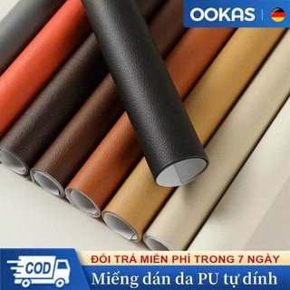 Miếng dán vải da PU tự dính sửa ghế sofa chữa đồ nội thất da cao cấp tại nhà