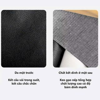 Miếng dán vải da PU tự dính sửa ghế sofa chữa đồ nội thất da cao cấp tại nhà