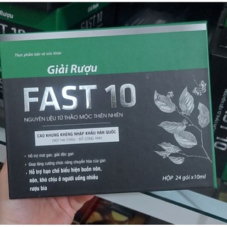 GIẢI RƯỢU FAST 10 – Thanh lọc cơ thể, bảo vệ ga.n, tỉnh táo nhanh sau khi uống rư.ợu b.ia