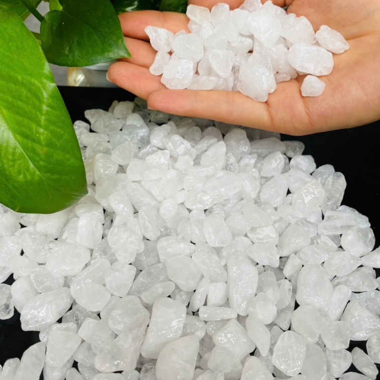 Đá Thạch Anh vụn tự nhiên, nhiều màu đẹp - Đá phong thủy trang trí, rải nền, Đá năng lượng thanh tẩy