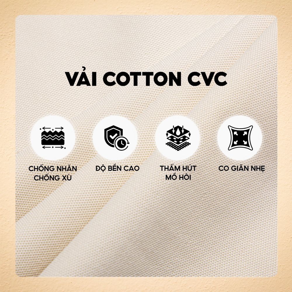 Áo polo nam INFINI thêu họa tiết Baroque sang trọng, vải CVC mềm mịn, co giãn, thanh lịch, nổi bật