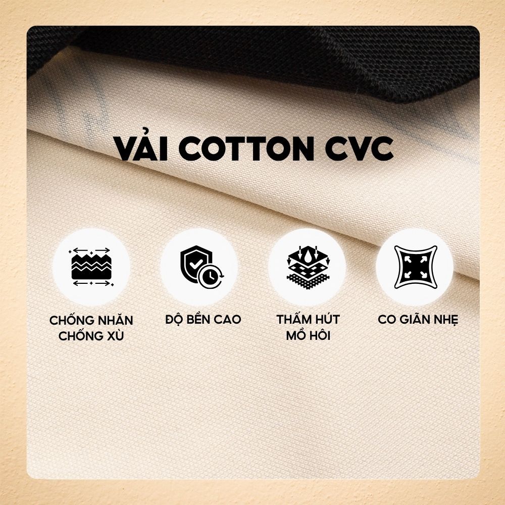 Áo polo nam cổ bẻ SHELLOR họa tiết Baroque in chìm nổi bật, cổ điển, vải CVC cao cấp - FEAER