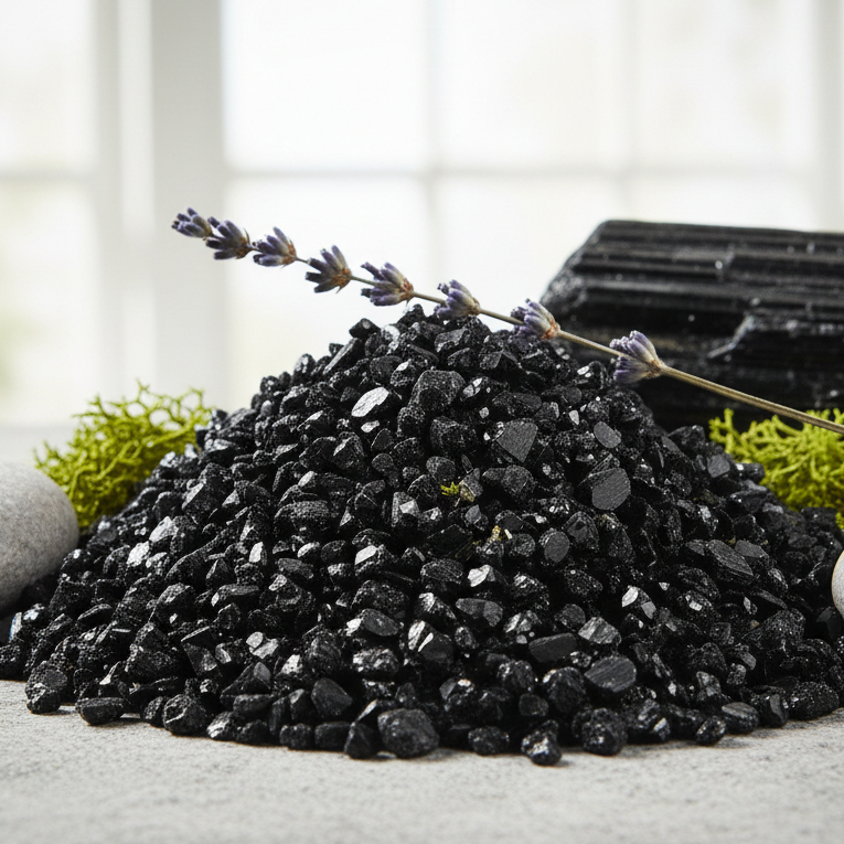 Đá Onyx Đen thiên nhiên - Xua đuổi năng lượng xấu, giảm căng thẳng, stress, thạch anh đen thanh tẩy