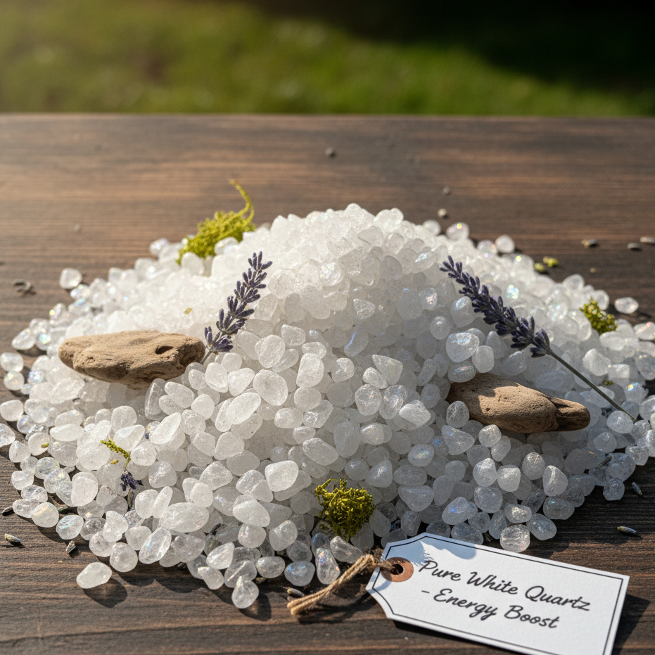 Đá Thạch Anh Trắng tự nhiên (Clear Quartz) - Năng lượng thanh tẩy mạnh, thanh lọc sạch không gian